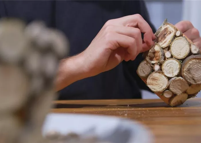 Alte Blumentöpfe mit dem Weihnachtsbaum verschönern Alte Blumentöpfe mit dem Weihnachtsbaum verschönern